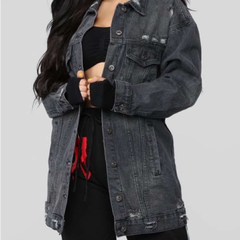 PacSun Charcoal Denim Jacket